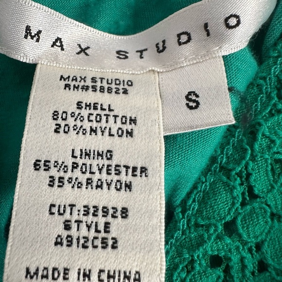 Max Studio Green Lace Midi Dress - Picture 2 of 4